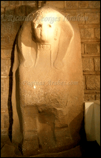 Una de las esfinges que guardaban la entrada a la ciudad de Karkemish, expuesta en el Museo de Civilizaciones Anatólicas de Ankara. ©Ricardo Georges Ibrahim