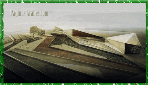 Imagen digital del futuro Museo Palestino proyectado por el estudio Heneghan Peng. © The Welfare Association - The Palestinian Museum. Diseñado por Heneghan Peng.