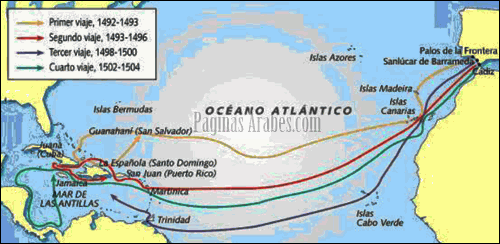 Viajes de Cristóbal colon