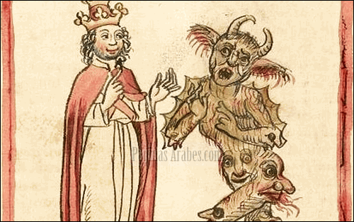 Silvestre II y el Diablo en una ilustración de 1460 ©wikimedia
