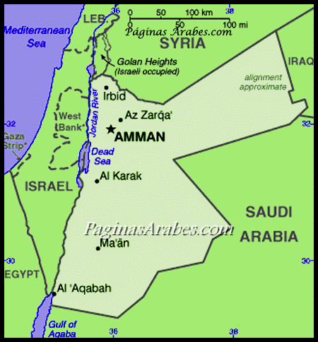 jordania_mapa