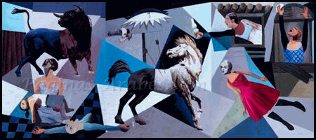 'The new Guernica', la obra de Oussama Diab inspirada en el mural de Picasso.