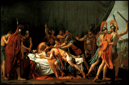 La muerte de Viriato, jefe de los lusitanos (1807 - José de Madrazo y Agudo )
