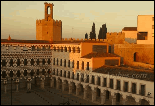 Torre de Espantaperros en la Alcazaba árabe de la ciudad de Badajoz