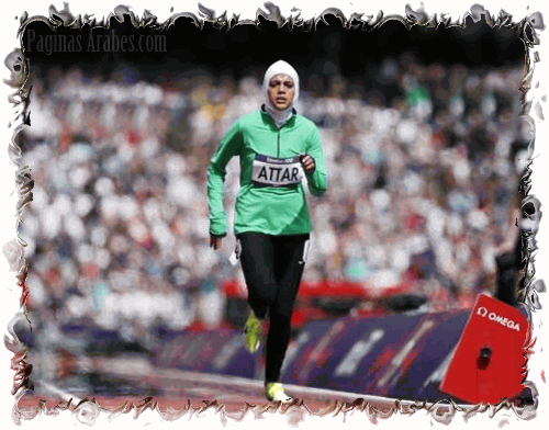 La corredora saudí Sarah Attar, durante los Juegos Olímpicos de Londres. ©REUTERS