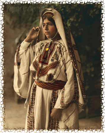 Ramallah - رام الله: Una mujer de Ramallah a principios del Siglo 20 