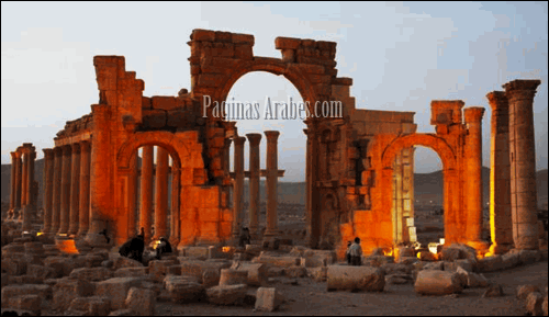 La antigua ciudad de Palmira en Siria