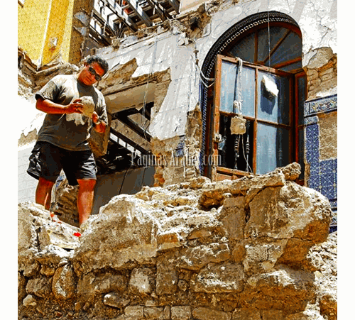 Roberto Ruiz, en la excavación de la calle Guzmán el Bueno ©Carlos Márquez