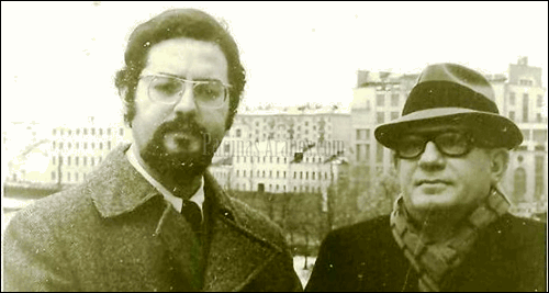 ©José del Castillo y Rafael Kasse Acta (derecha). Moscú. 1973