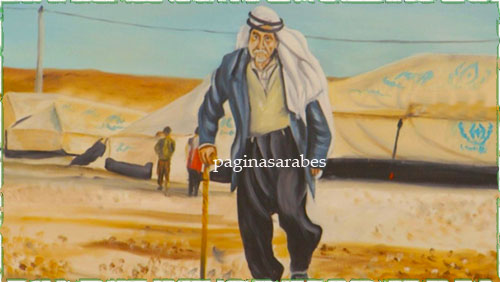 pintura refugiado zaatari