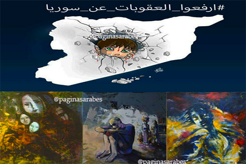 Artistas sirios venden obras en apoyo de afectados por el terremoto