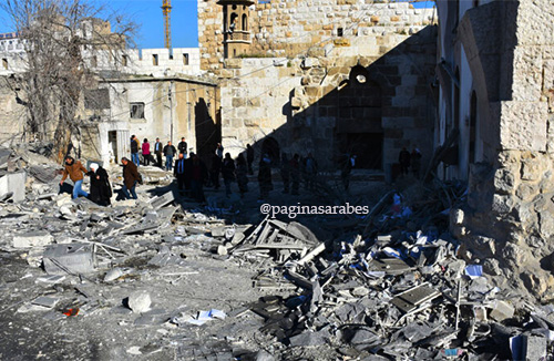 ataque terrorista israelí a patrimonio cultural sirio