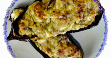Cocina Halal: Berenjenas con queso asadas