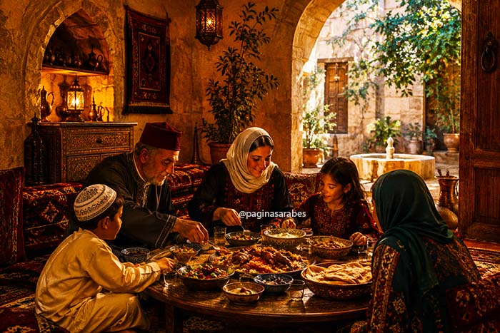 Comida familia árabe